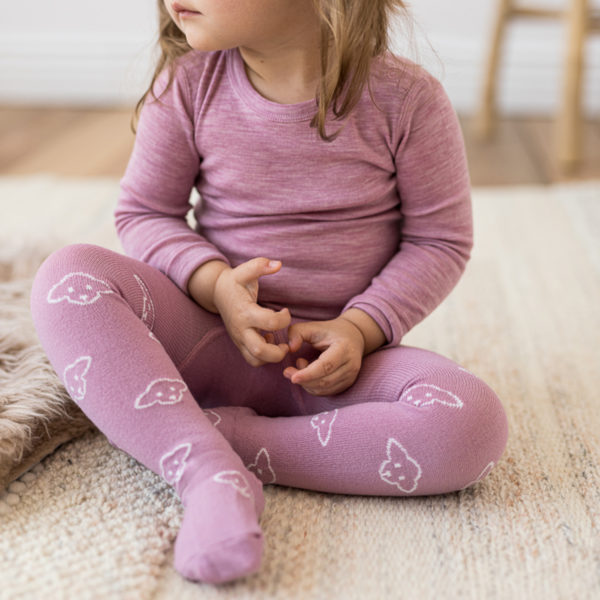 Ullstrømpebukse Lammi - Lammi tights ulltroye lyng