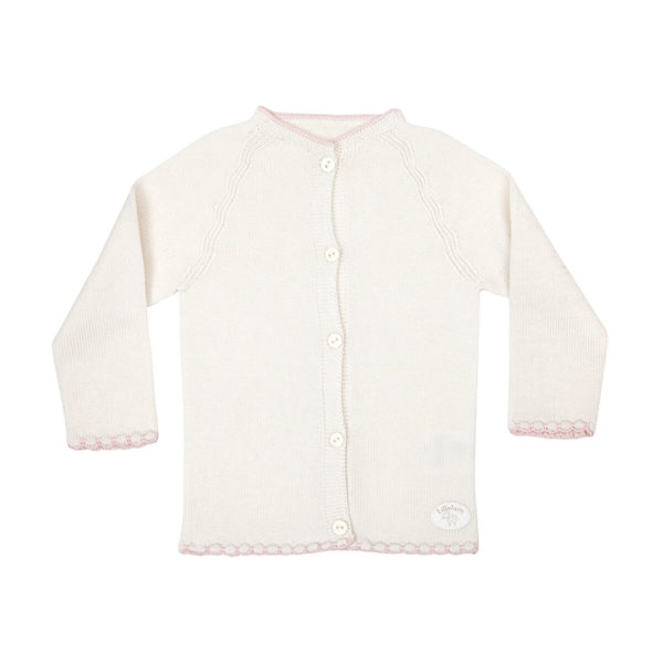 Babyjakke sømløs - Lillelam BabyjakkeSomlos rosa