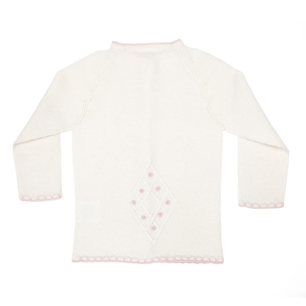 Babyjakke sømløs - Lillelam BabyjakkeSomlos rosa 2