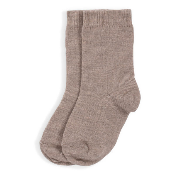 Tynne ullsokker fra Lillelam i fargen beige