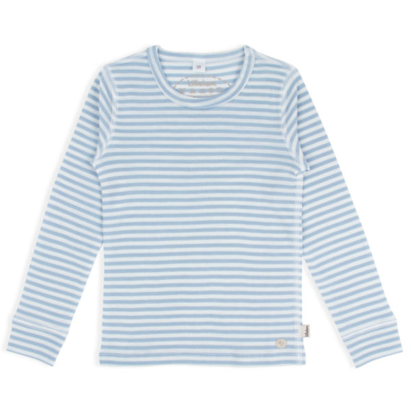 Lillelam_Ulltrøye striper_lyseblå Ulltrøye striper - Lillelam Ulltrøye striper lyseblå
