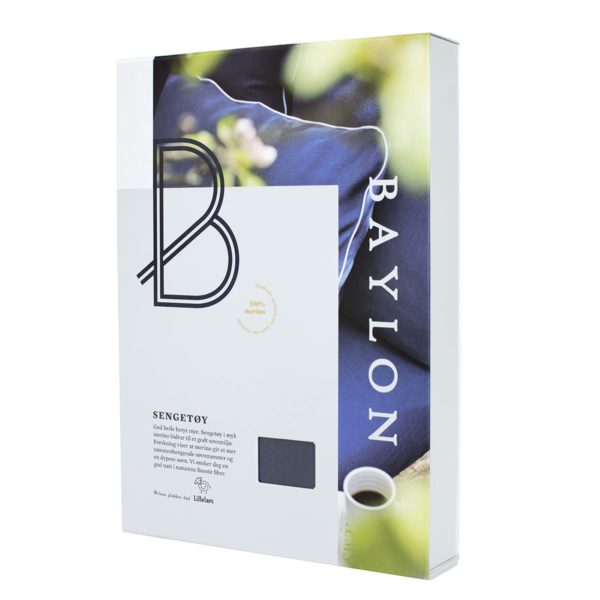 Baylon sengetøy emballasje Sengesett Shadow grey 200 cm - Baylon sengetøy emballasje