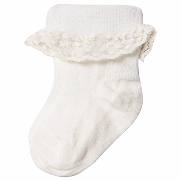 Tynne ullsokker med blonder fra Lillelam