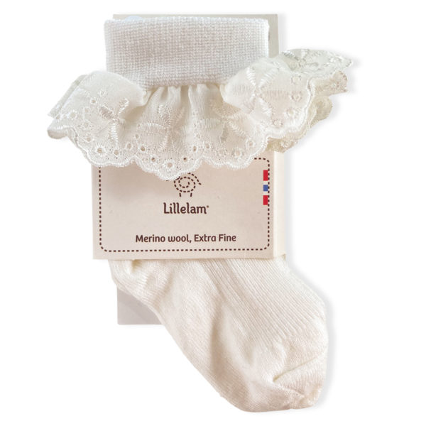 Blondesokker 1pk - Lillelam Blondesokk hvit