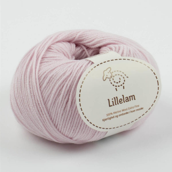 Strikkepakke Alme Romper - Lillelam Merinoull rosa 1