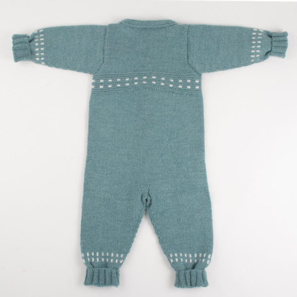 Lillelam håndstrikk_Sparkedress_sjøgrønn 2 Strikkepakke Classic sparkedress - Lillelam handstrikk Sparkedress sjogronn 2