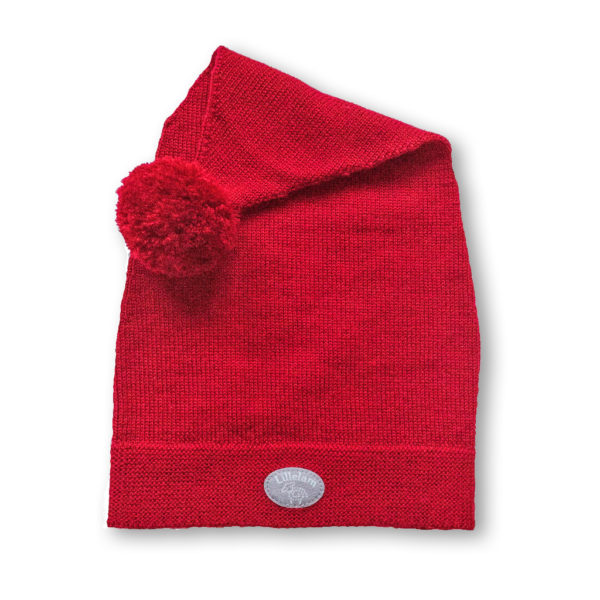 Lillelam_Nisselue_rød kort Nisselue - Lillelam Nisselue rod kort