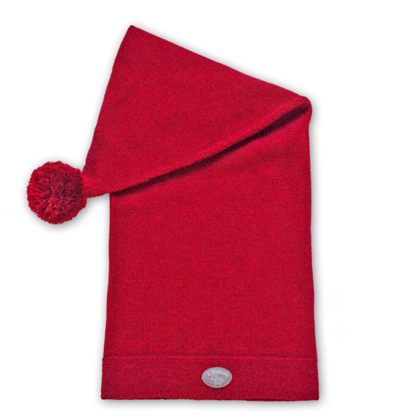 Lillelam_Nisselue_rød lang Nisselue - Lillelam Nisselue rod lang