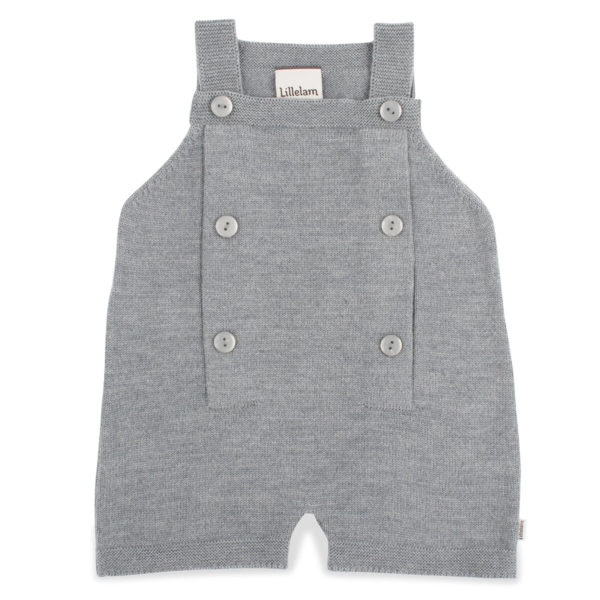 Romper m/knapper - Lillelam Romper jul med knapper gra