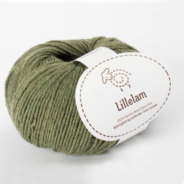 Strikkepakke Alme Romper - Lillelam Merinoull oliven