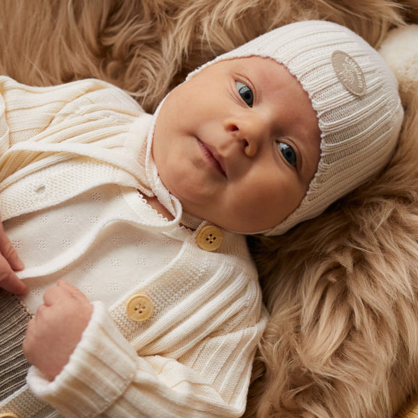 Jakke Baby Natur - Baby Natur jakke kremhvit