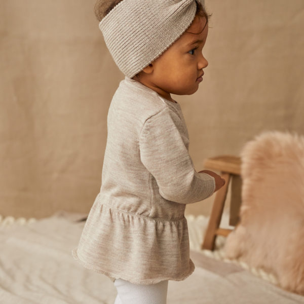 Baby Natur romperkjole_lys beige 2 Romperkjole Baby Natur - Baby Natur romperkjole lys beige 2