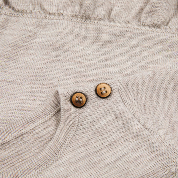 Lillelam_Romperkjole Baby Natur_lys beige 3 Romperkjole Baby Natur - Lillelam Romperkjole Baby Natur lys beige 3