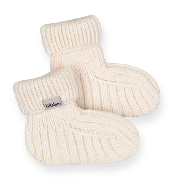 Tøfler Baby Natur - Lillelam Tofler Baby Natur kremhvit
