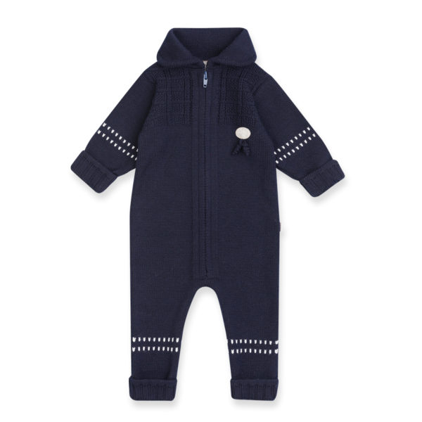 Ulldress til baby med glidelås