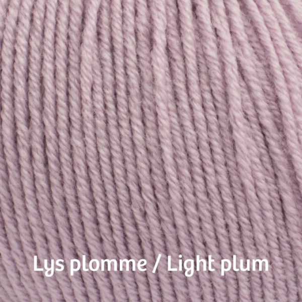 Strikkepakke Linde bloomer - Lillelam Merinoull lys plomme navn