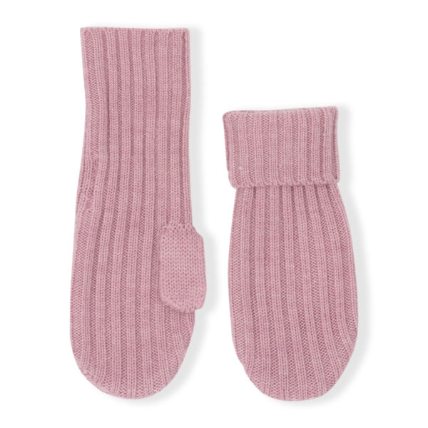 Lillelam_Votter ribb_lyng - Mittens rib_heather (2) Votter i ull til barn