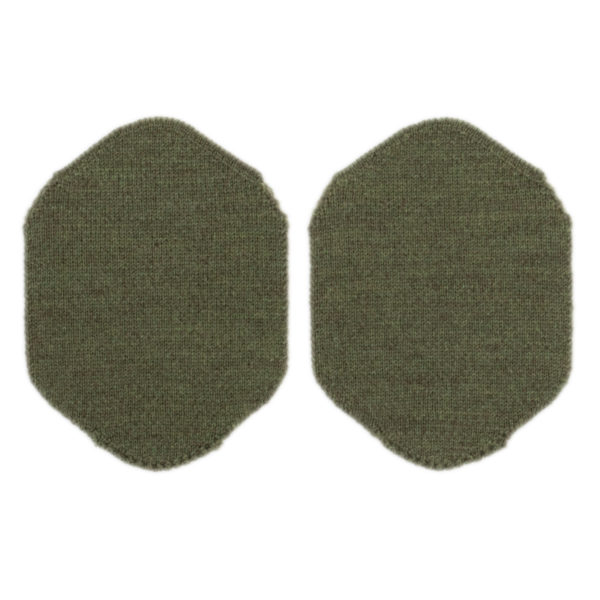 Lillelam_reparasjonslapper_oliven Reparasjonslapper i ull