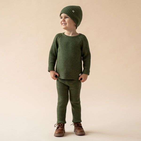barnehageklær pakke ribb sett oliven