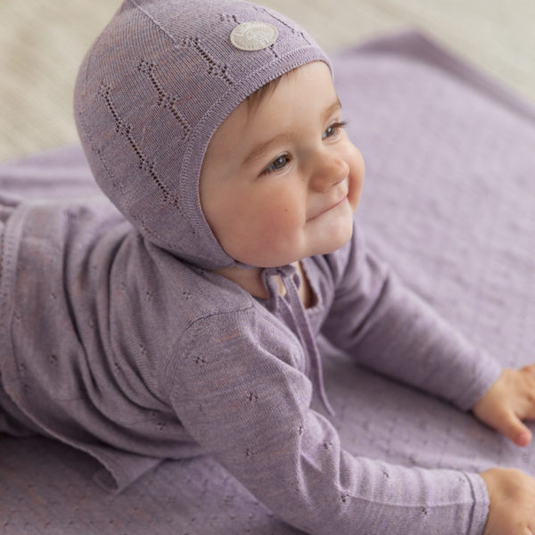 Babylue classic m/mønster - Lillelam Babylue lys plomme