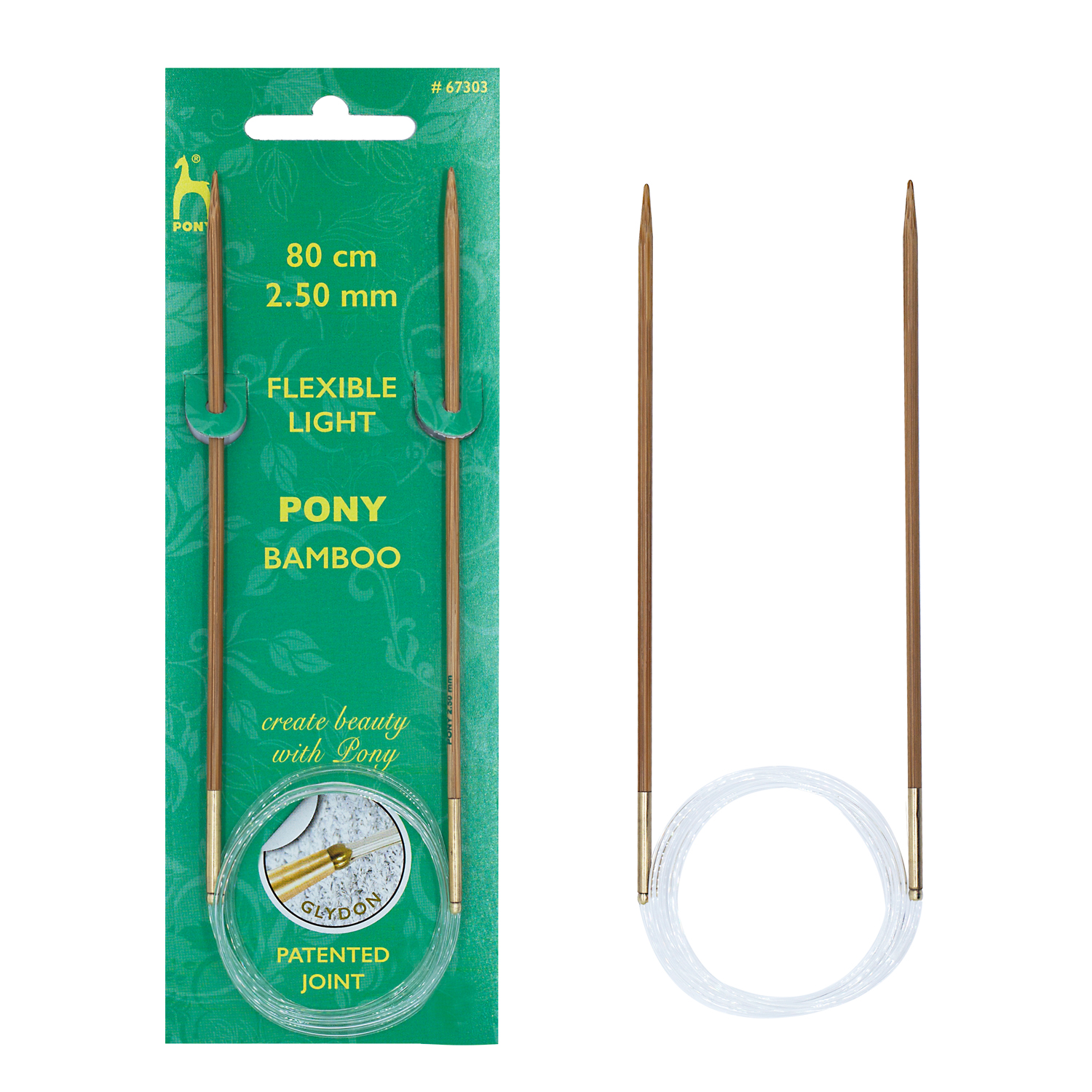 Lillelam Pony rundpinne bambus 80 cm