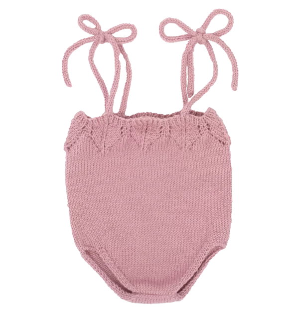 Strikkepakke Flora Sett - Flora romper handstrikk 4124